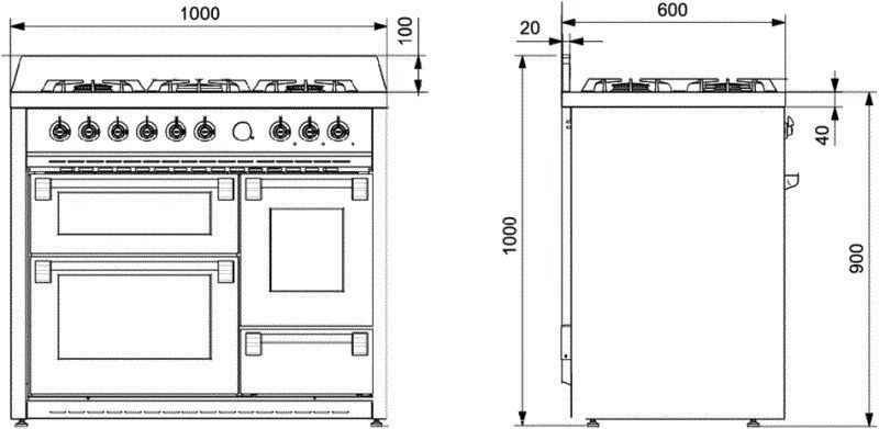 Lancelloti fornuis LCRC10FFF-5FICE afbeelding 3