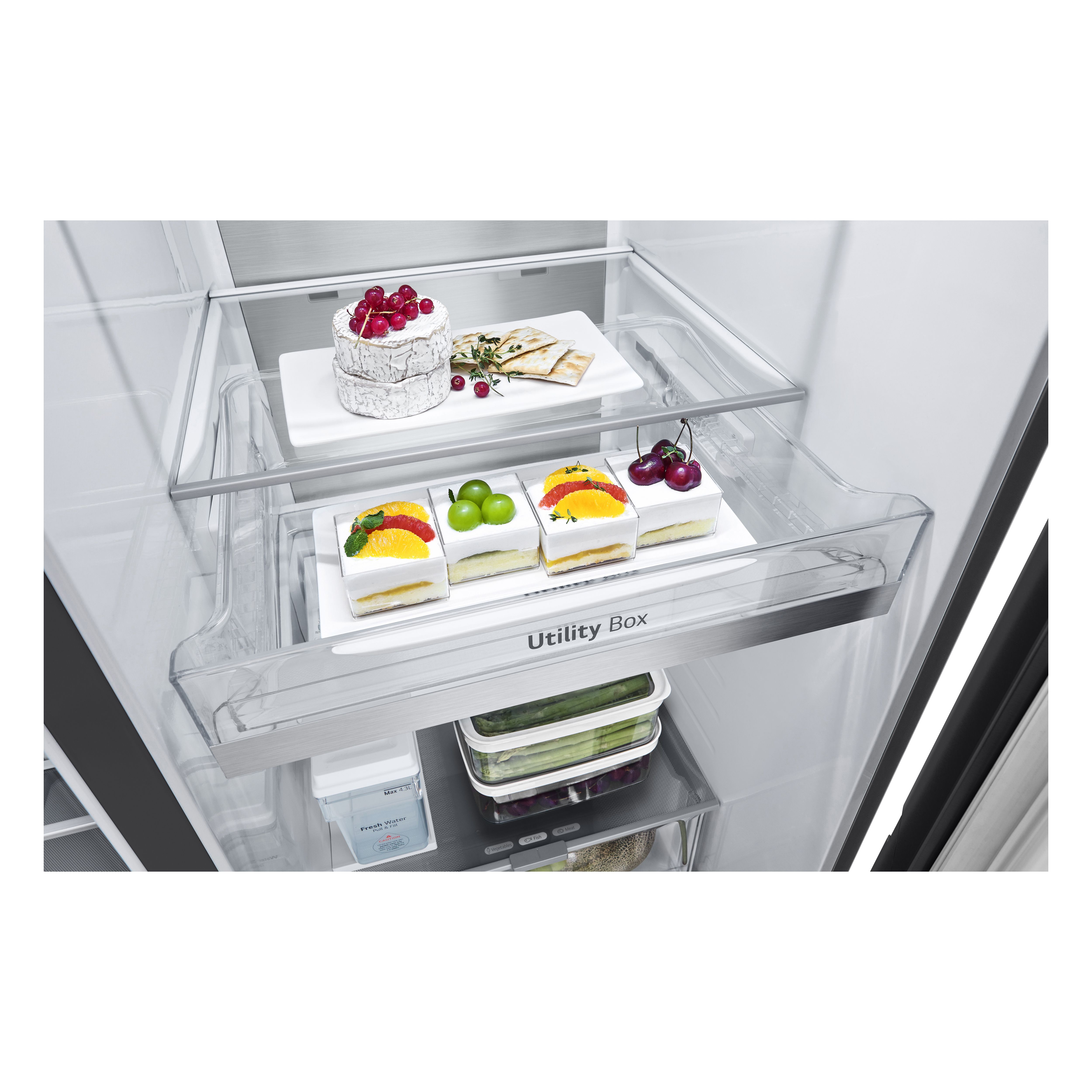 LG GSLE91EVAC vrijstaand koelkast afbeelding 5