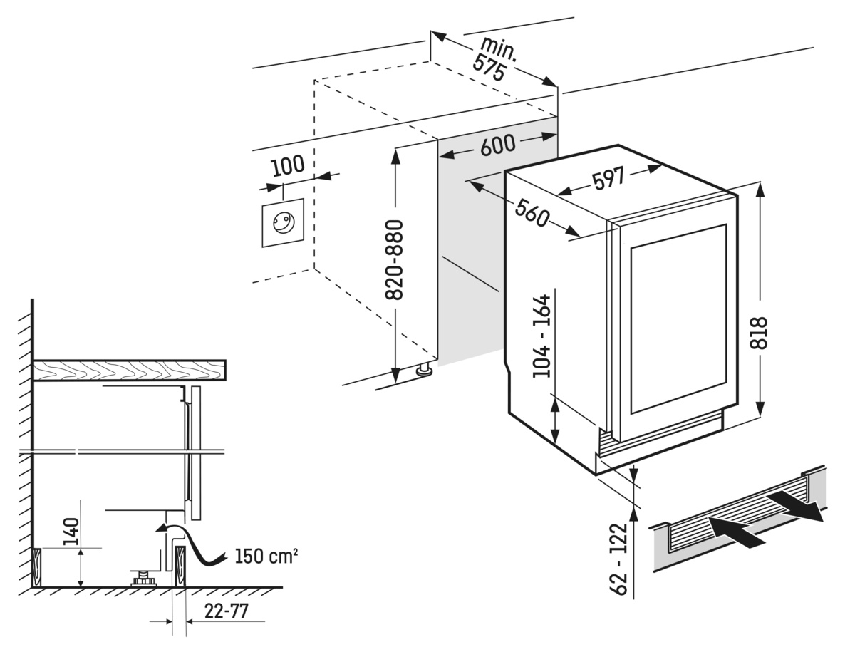 Liebherr UWPRI 3661-20 vrijstaand wijnkast afbeelding 5