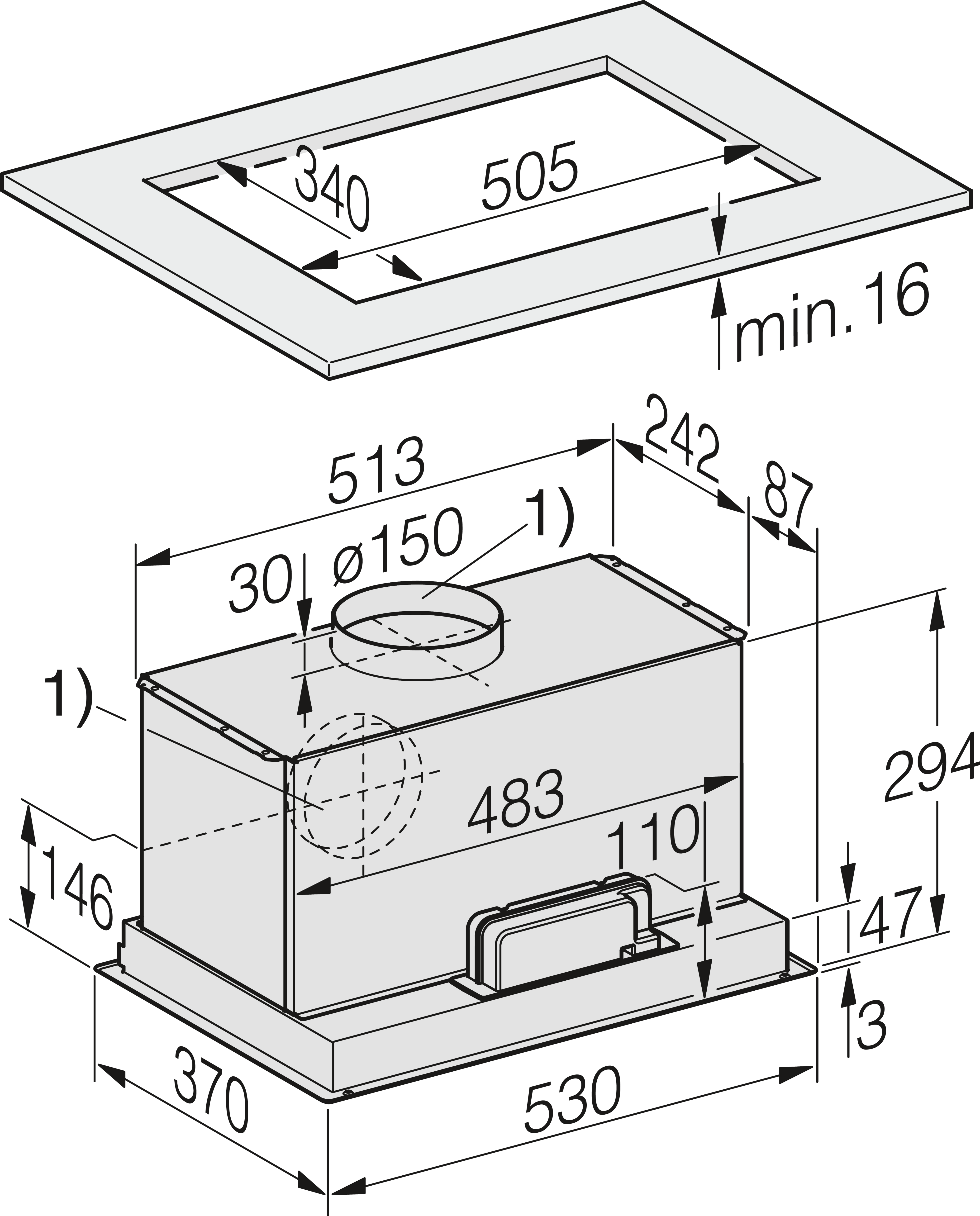 Miele DAE 1530  afzuigkap afbeelding 5
