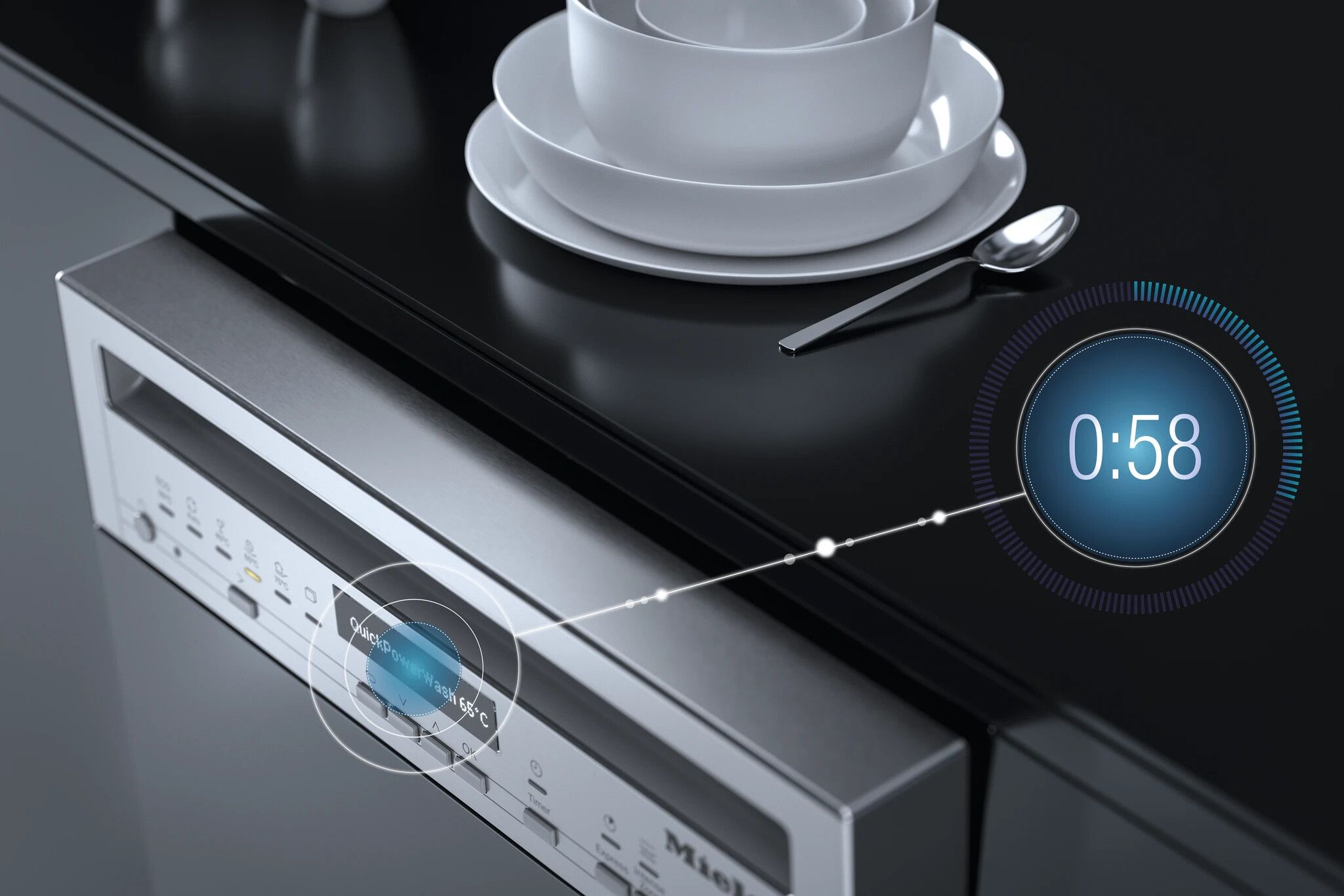 Miele G7222SCICLST inbouw vaatwasser afbeelding 5