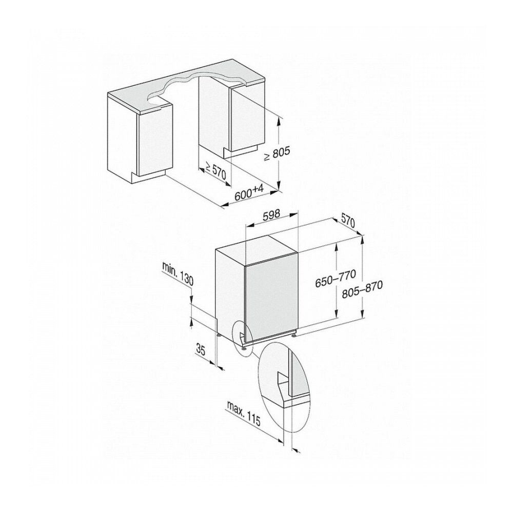 Miele G 7960 SC VI inbouw vaatwasser afbeelding 5