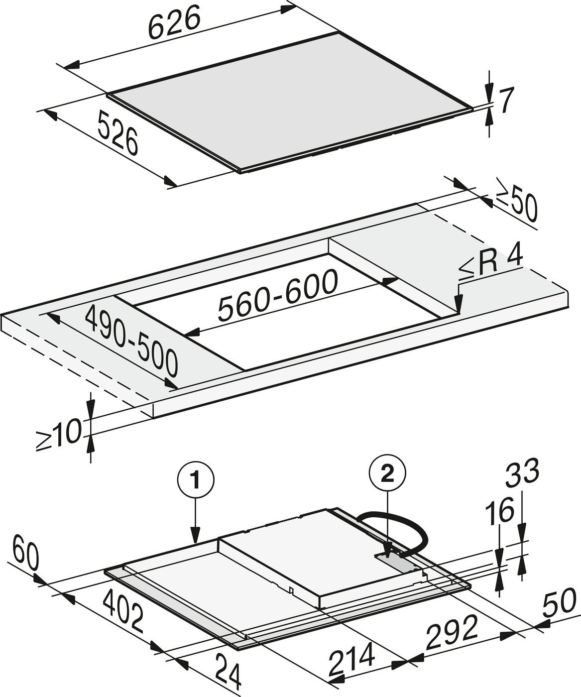 Miele kookplaat KM 7361 FR afbeelding 3