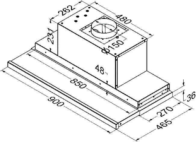 Novy afzuigkap  655 afbeelding 4