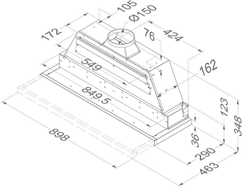 Novy 692  afzuigkap afbeelding 5