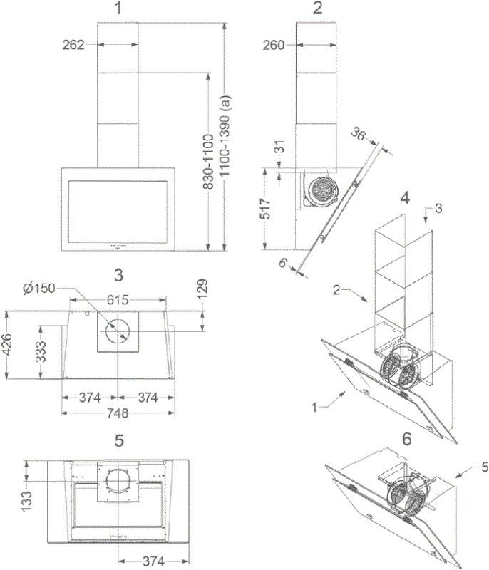 Novy afzuigkap 7851 afbeelding 3