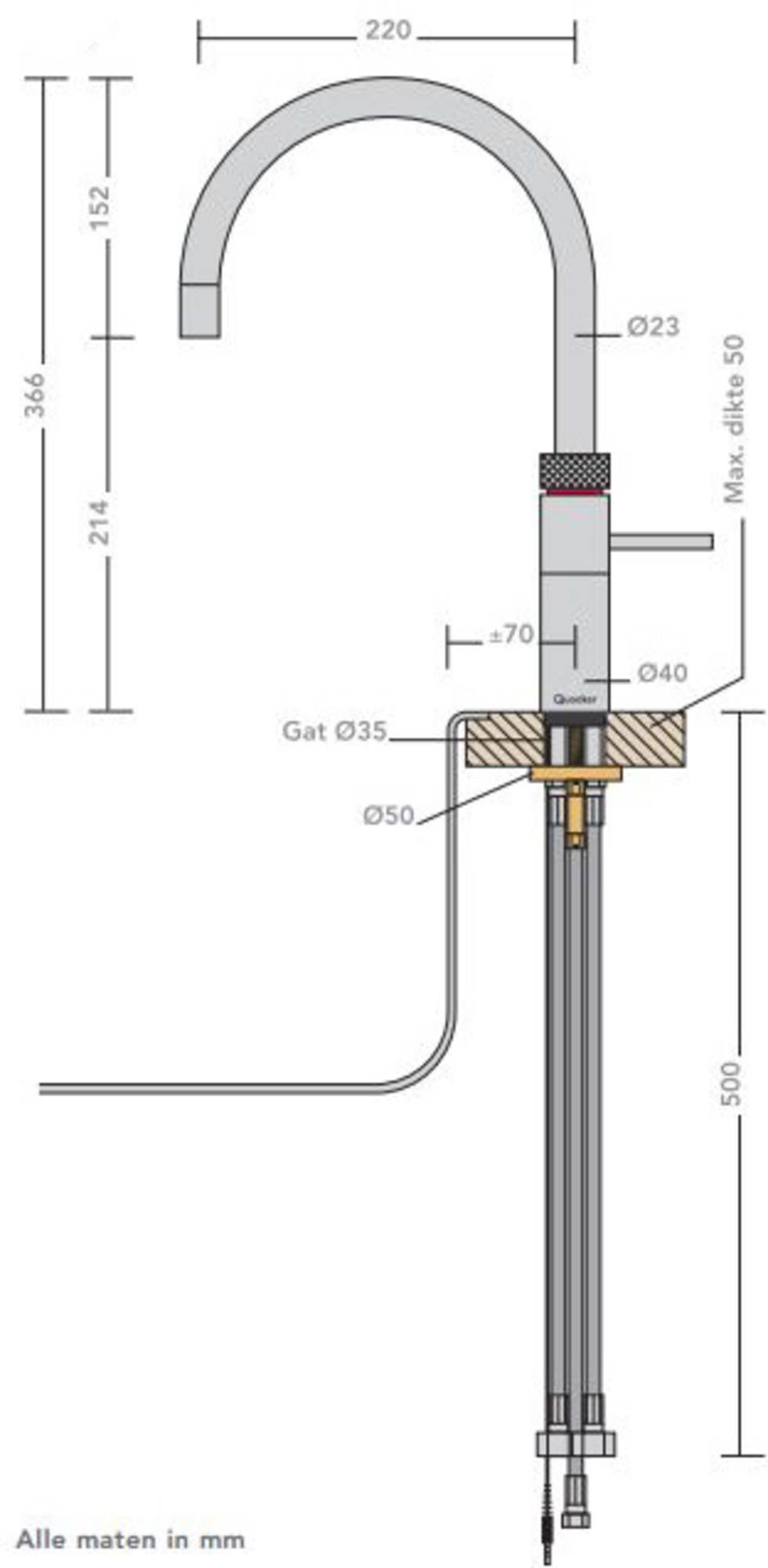 Quooker kokendwaterkraan  22+FRCHR afbeelding 4