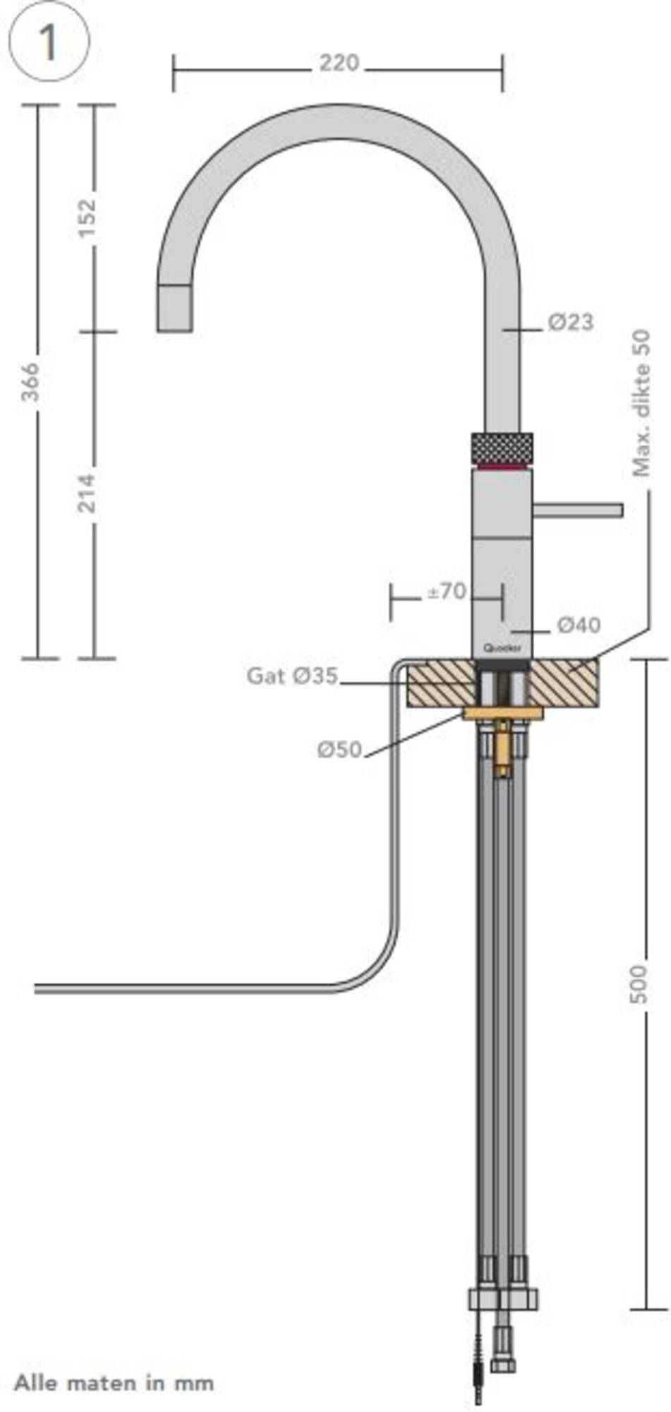 Quooker kokendwaterkraan  22+FRPTN afbeelding 4