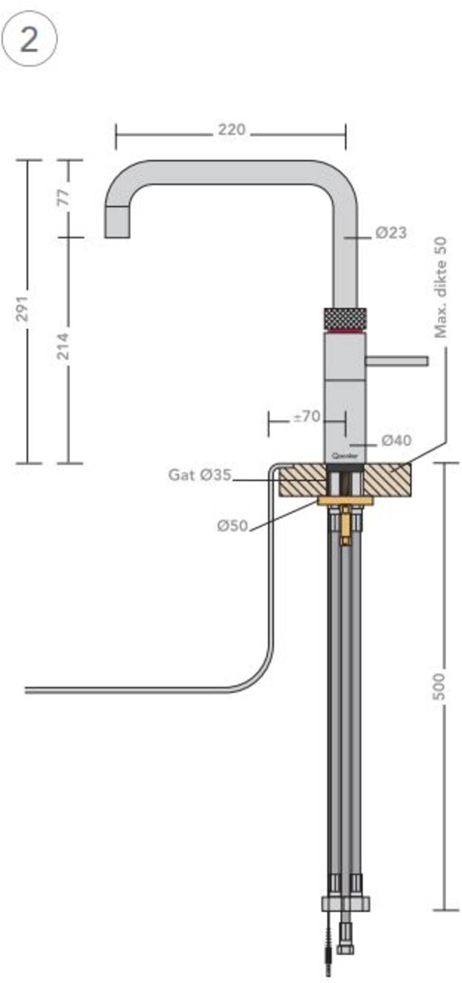Quooker kokendwaterkraan  22+FSGLD afbeelding 4