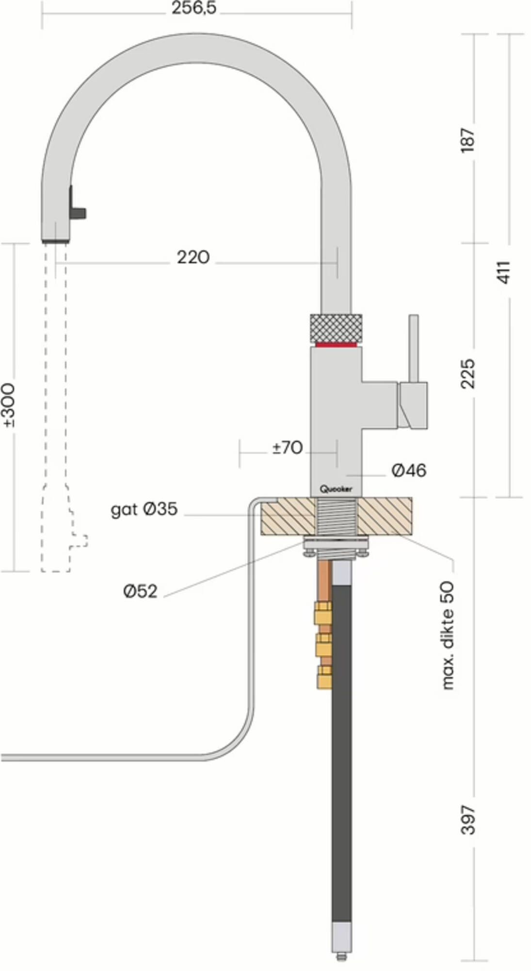 Quooker 22+XGME  kokendwaterkraan afbeelding 5