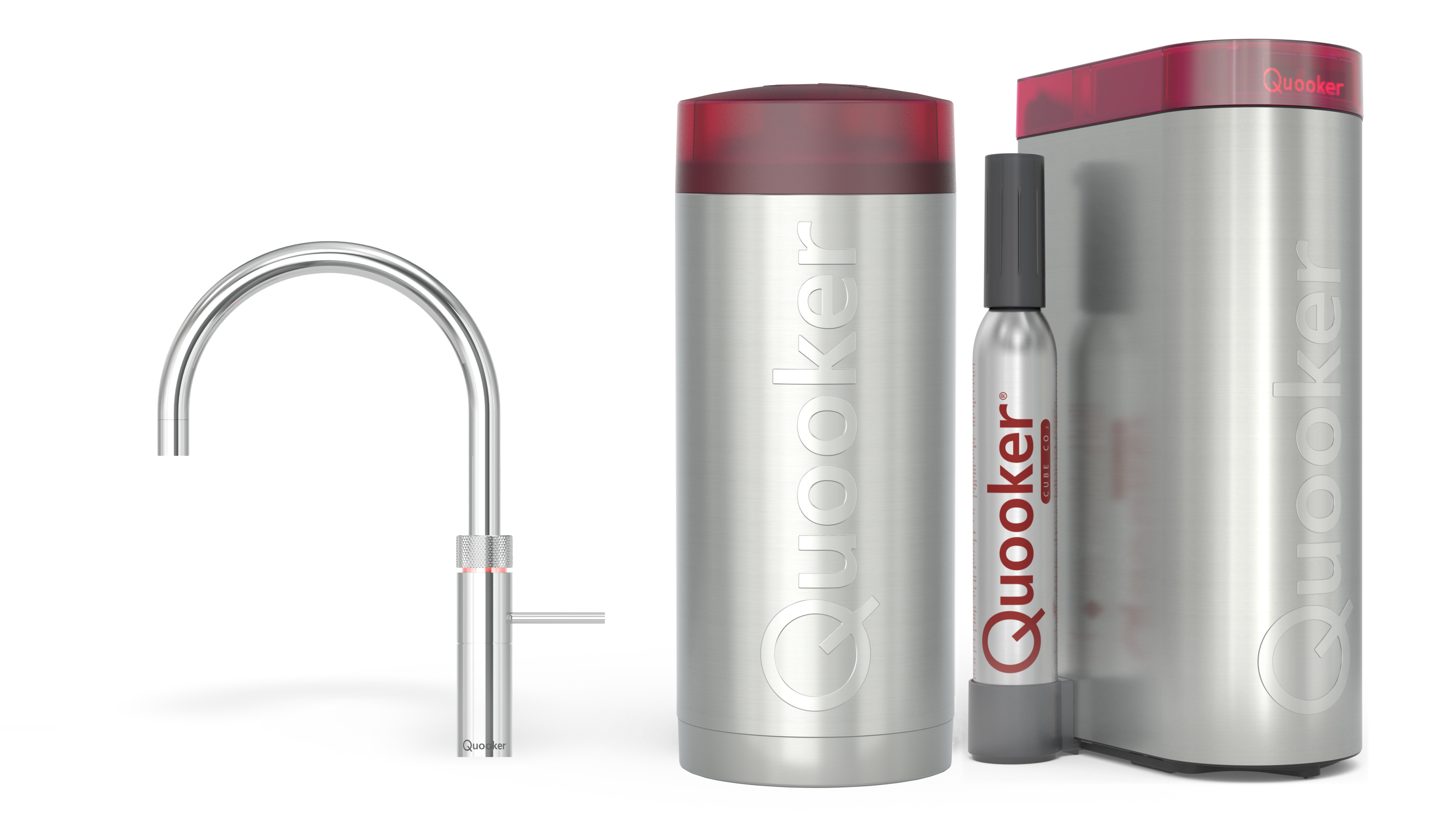Quooker Combi+ Fusion Round Chroom + Cube