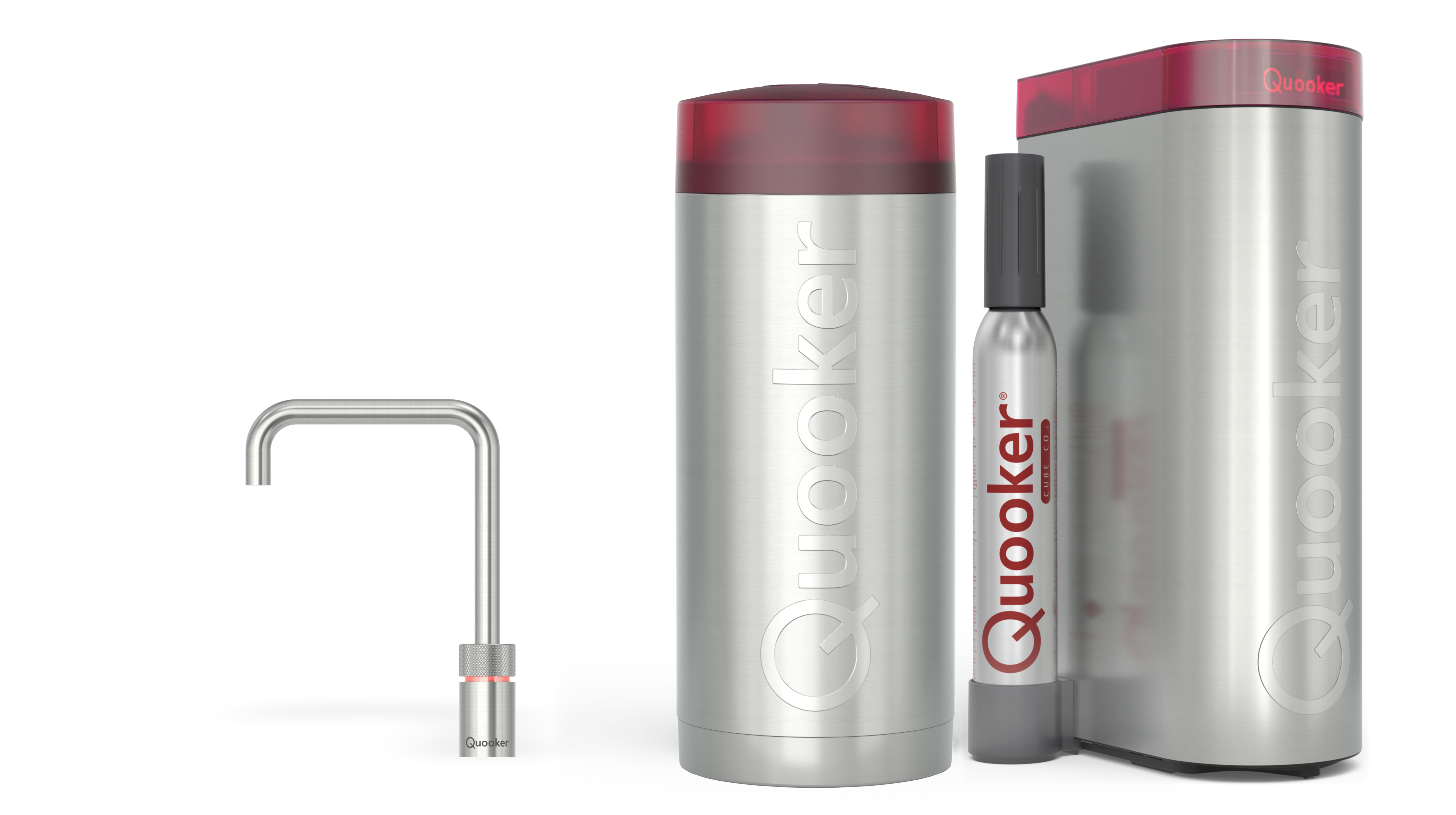 Quooker Combi+ Nordic Square RVS + Cube