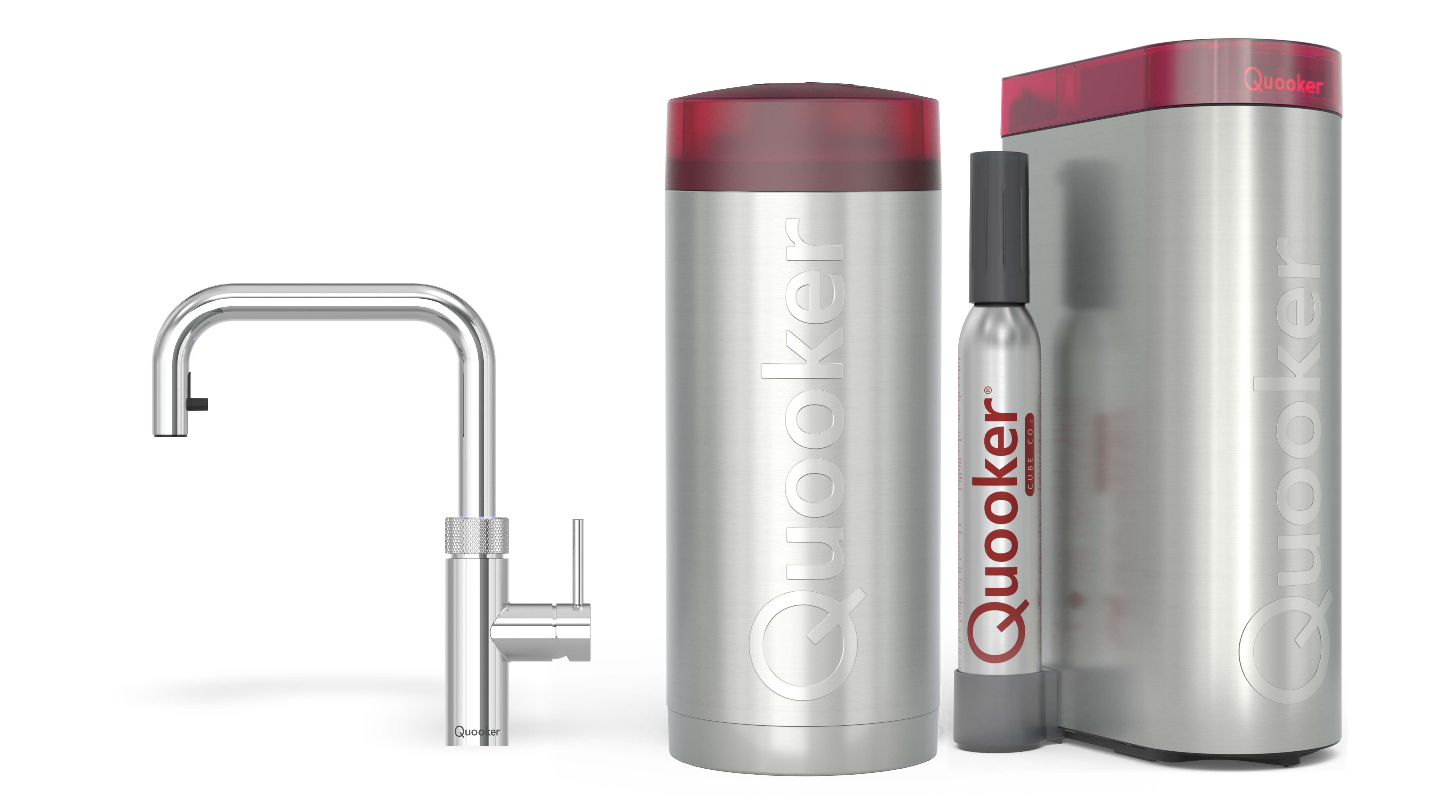 Quooker Combi Flex Square Chroom + Cube