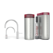 Quooker Combi Nordic Round Twintaps Chroom + Cube
