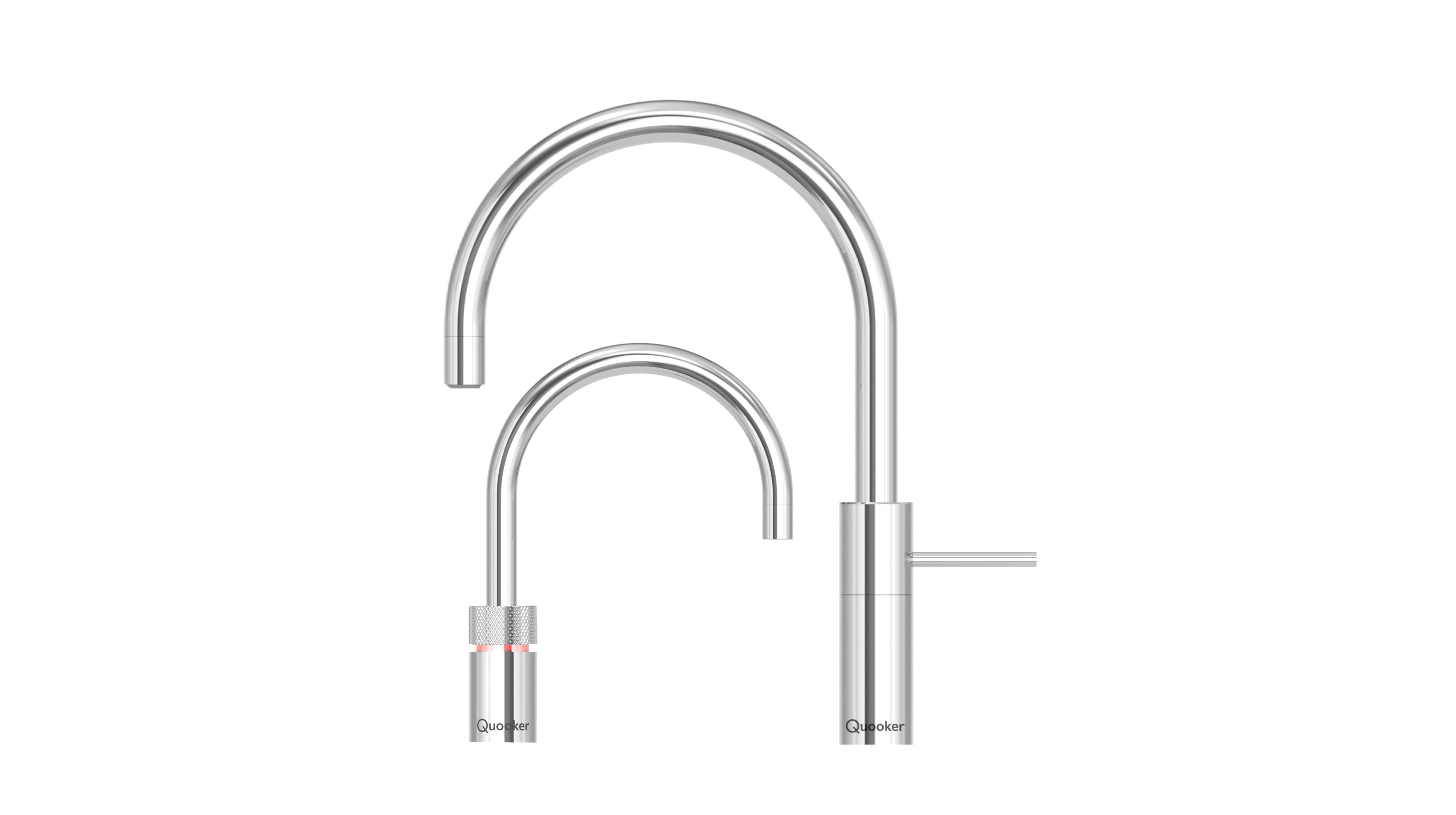 Combi Nordic Round Twintaps Chroom Quooker afbeelding 2