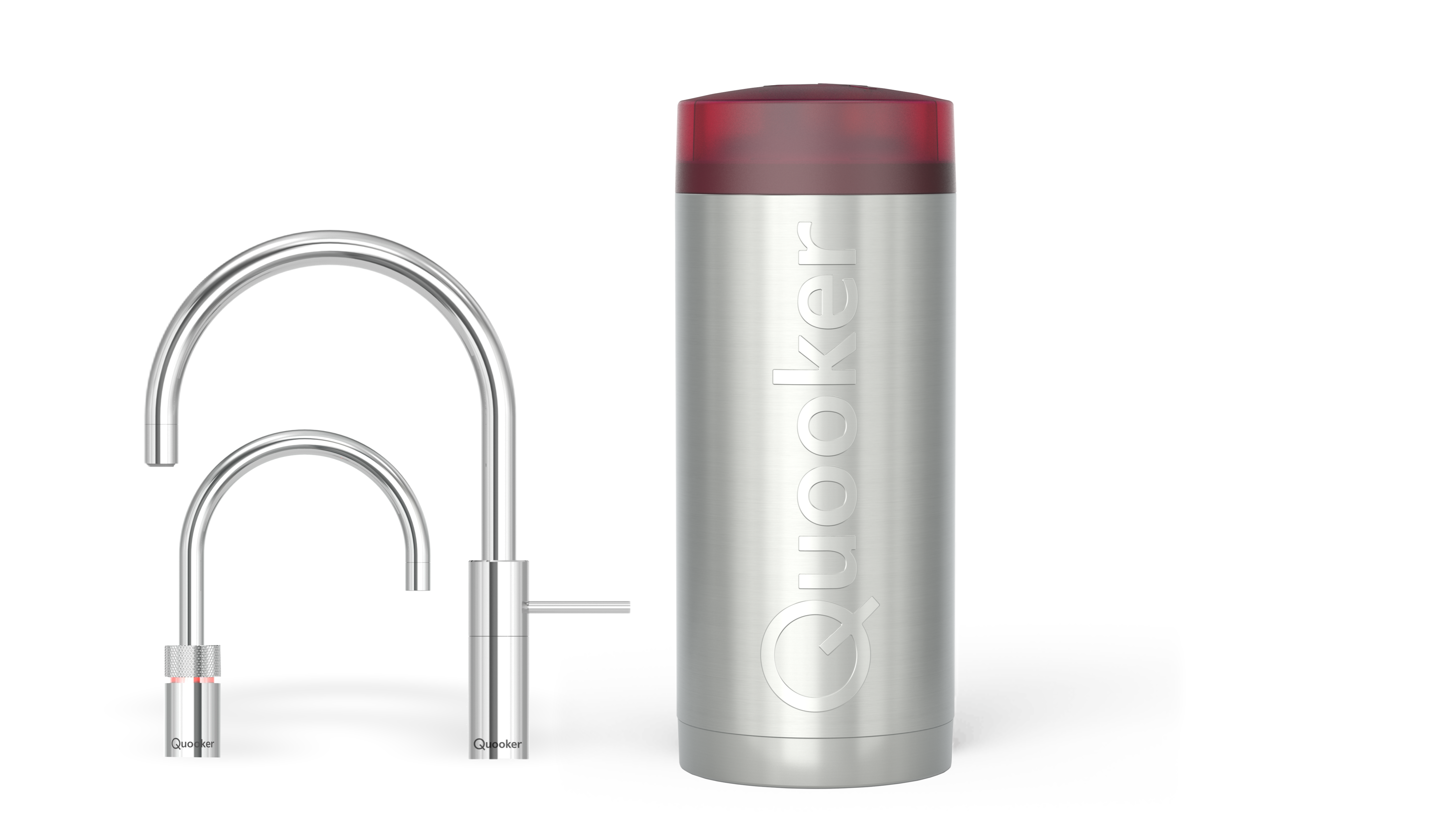 Quooker Combi Nordic Round Twintaps RVS