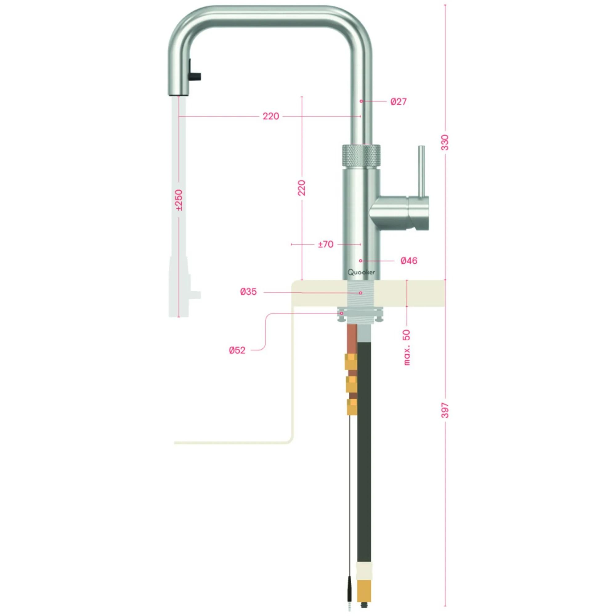 Quooker FXSPTB kokendwaterkraan afbeelding 1