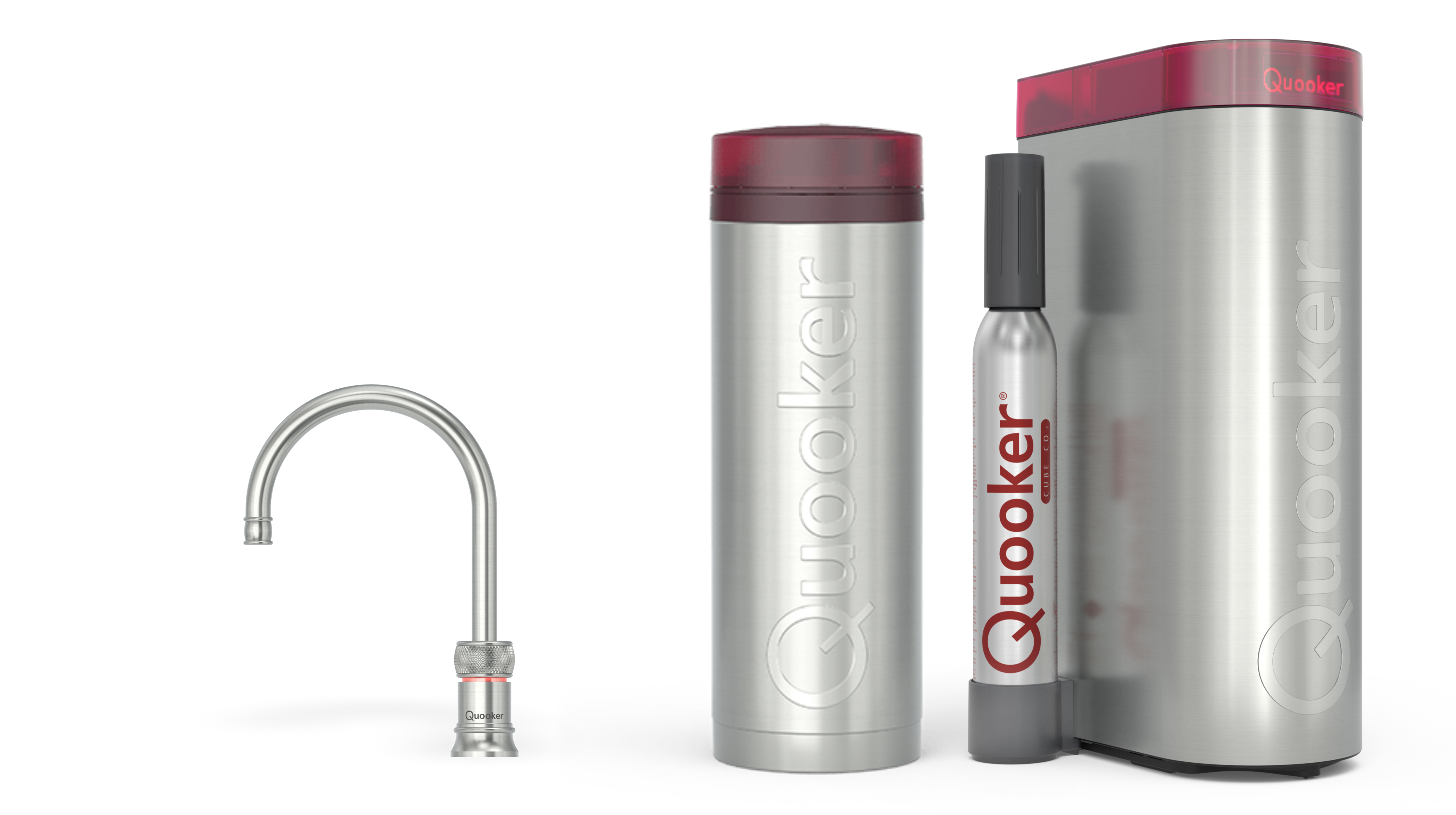 Quooker Pro3 Classic Nordic Round Chroom + Cube