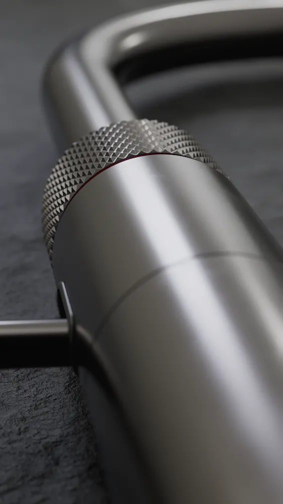 Quooker kokendwaterkraan Pro3 Flex Round Gun Metal + Cube afbeelding 3