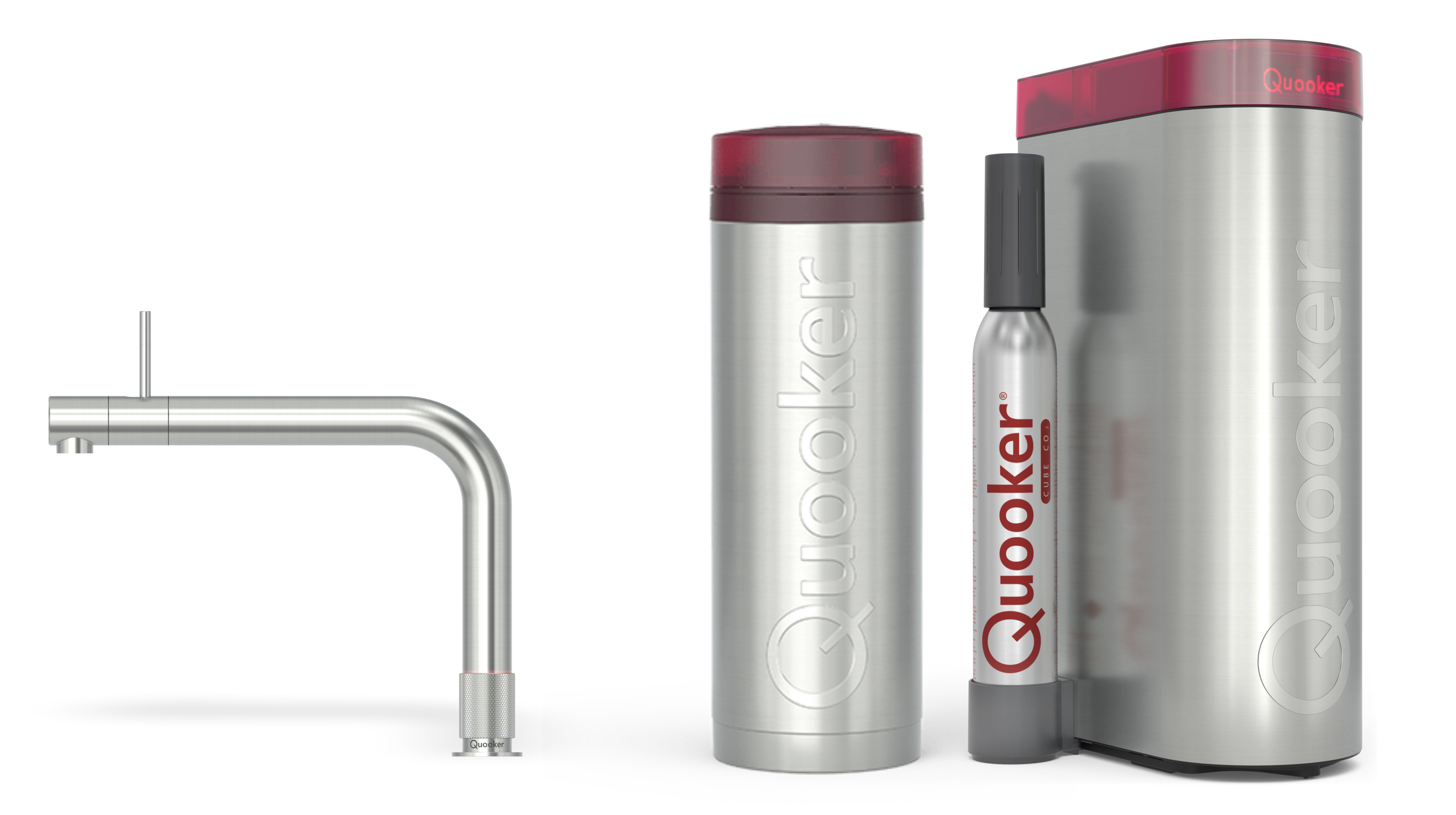 Quooker Pro3 Front RVS + Cube