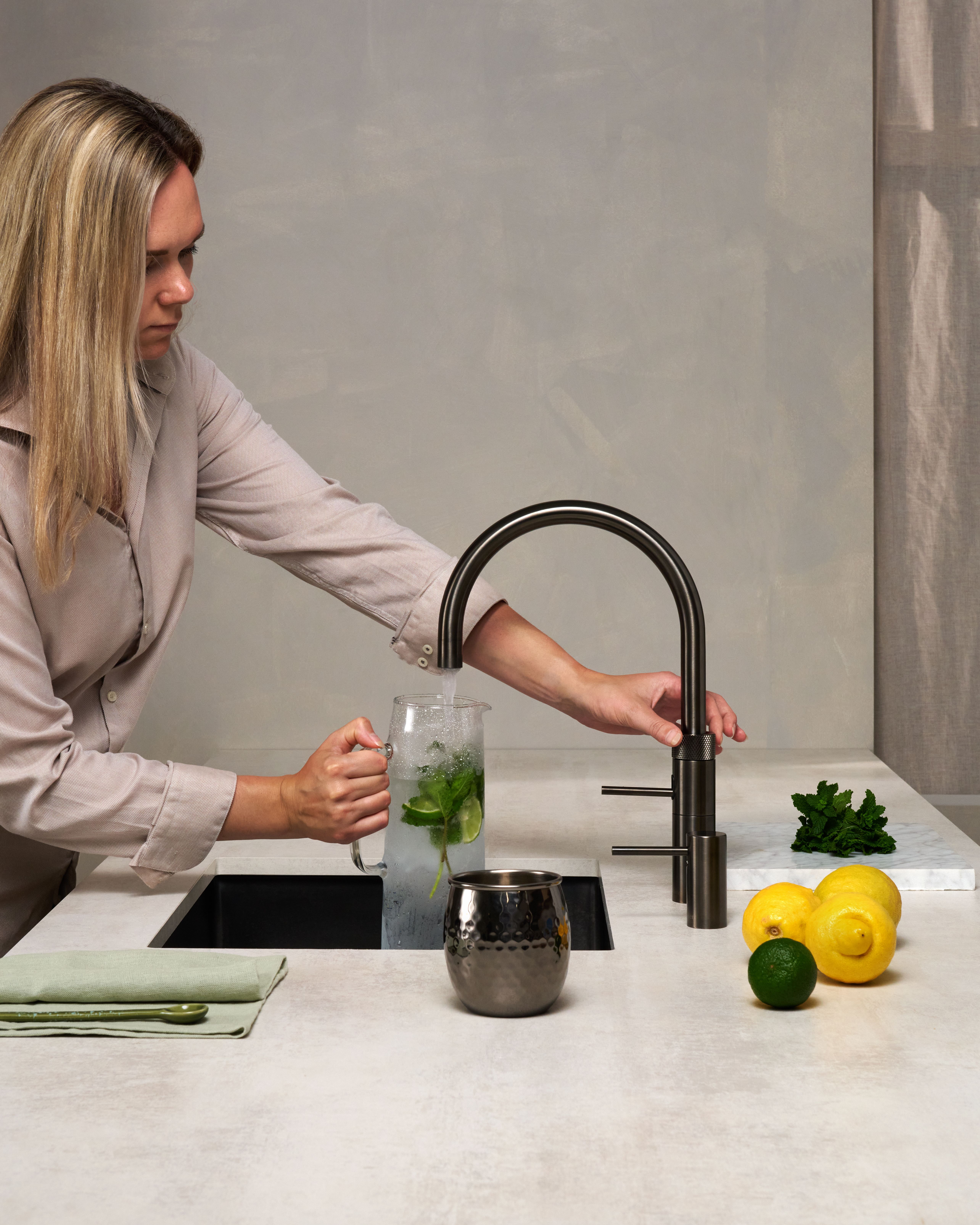 Pro3 Fusion Round Gun Metal van Quooker afbeelding 6