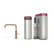 Quooker Pro3 Fusion Square Messing Patina + Cube