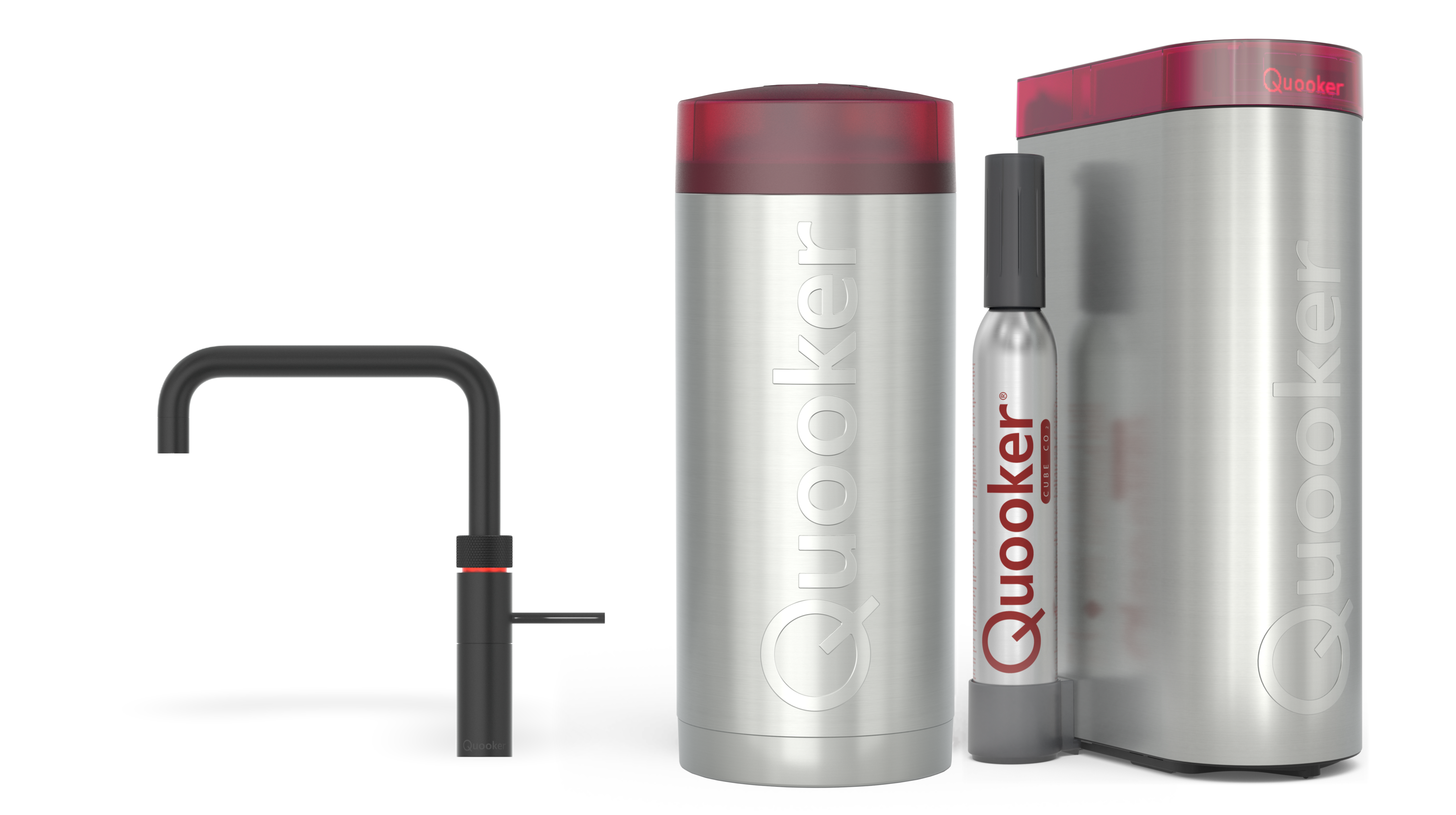 Quooker Pro3 Fusion Square Zwart + Cube