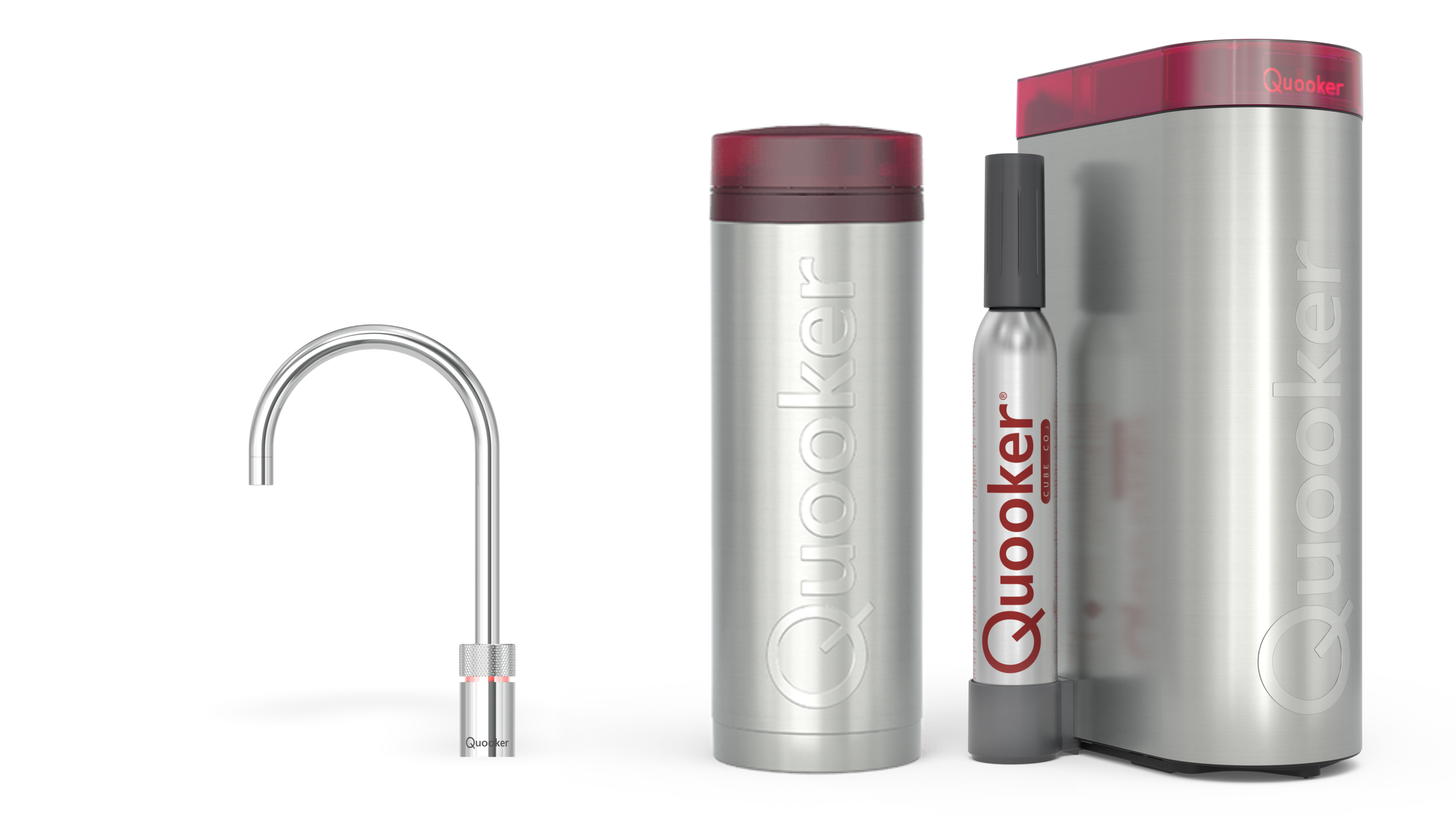 Quooker Pro3 Nordic Round Chroom + Cube