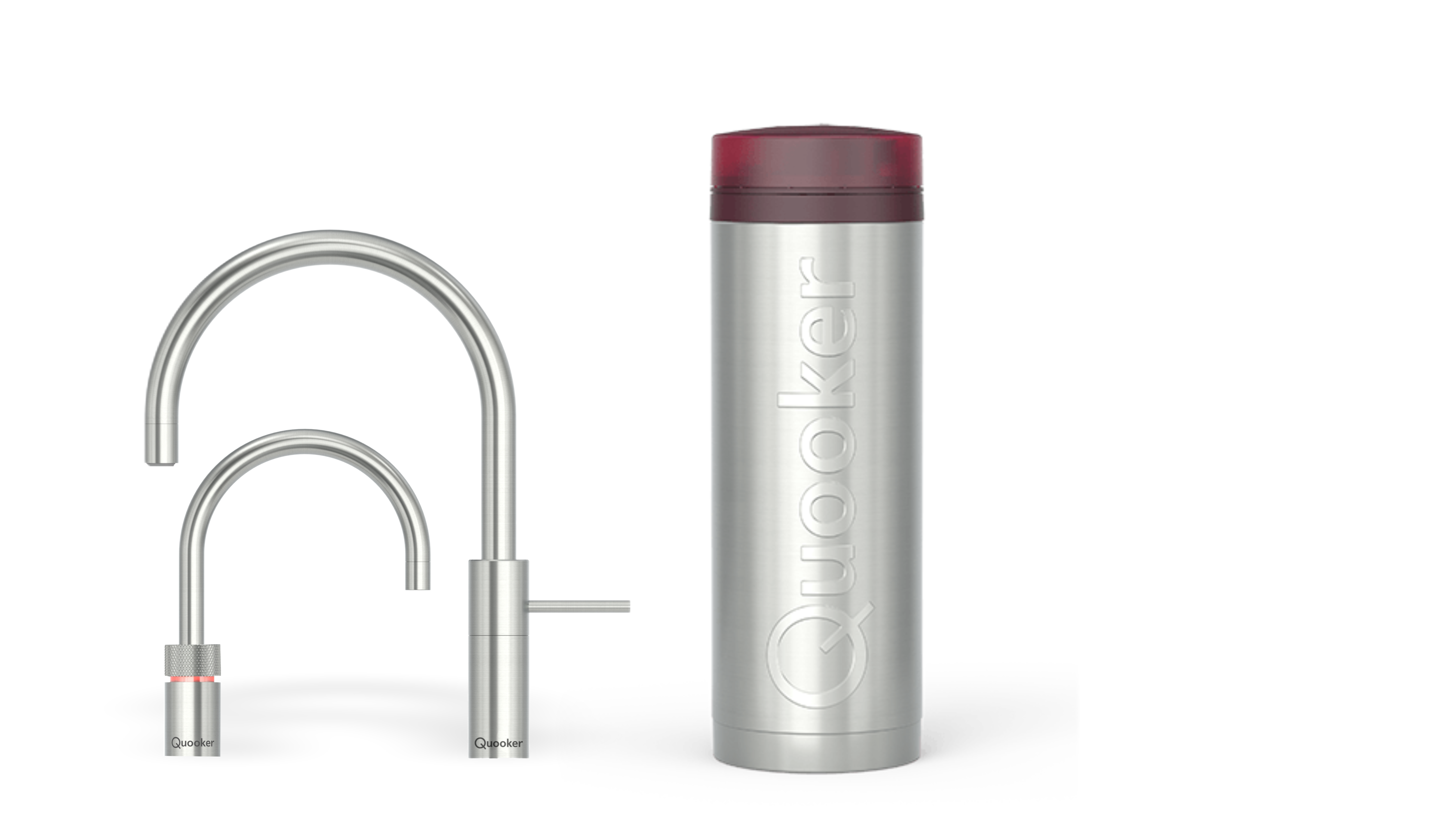 Quooker Pro3 Nordic Round Twintaps RVS