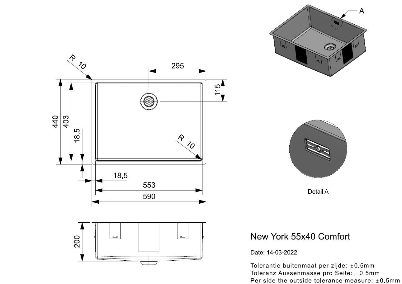 Reginox spoelbak R36075 afbeelding 3