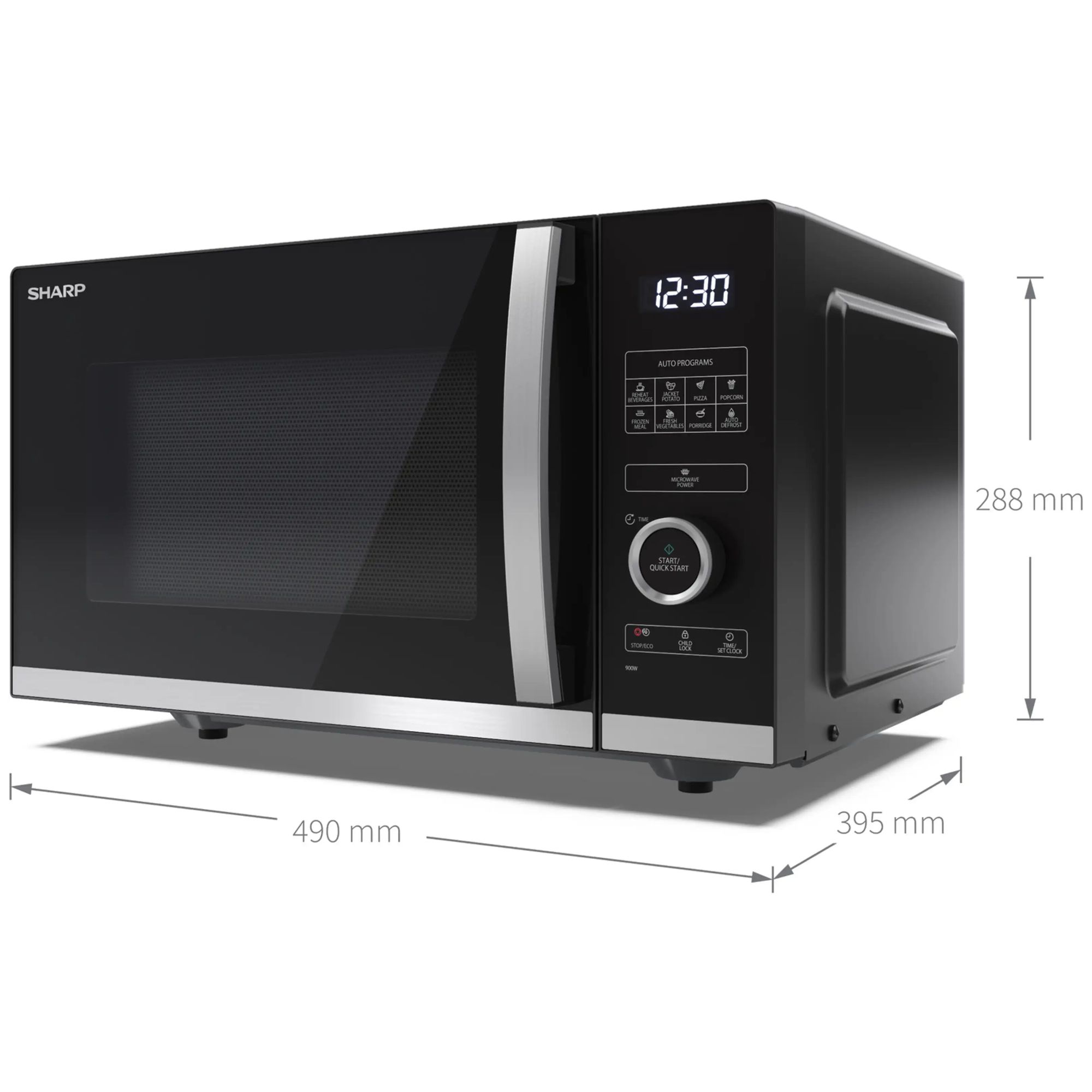 Sharp YCQS254AEB vrijstaand magnetron afbeelding 5