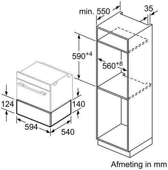 Siemens BI510CNR0  warmhoudlade afbeelding 5
