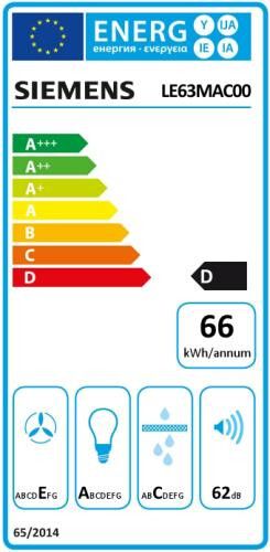 Siemens LE63MAC00  afzuigkap afbeelding 5
