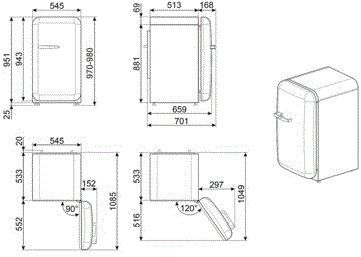 Smeg koelkast FAB10HRWH5 afbeelding 3