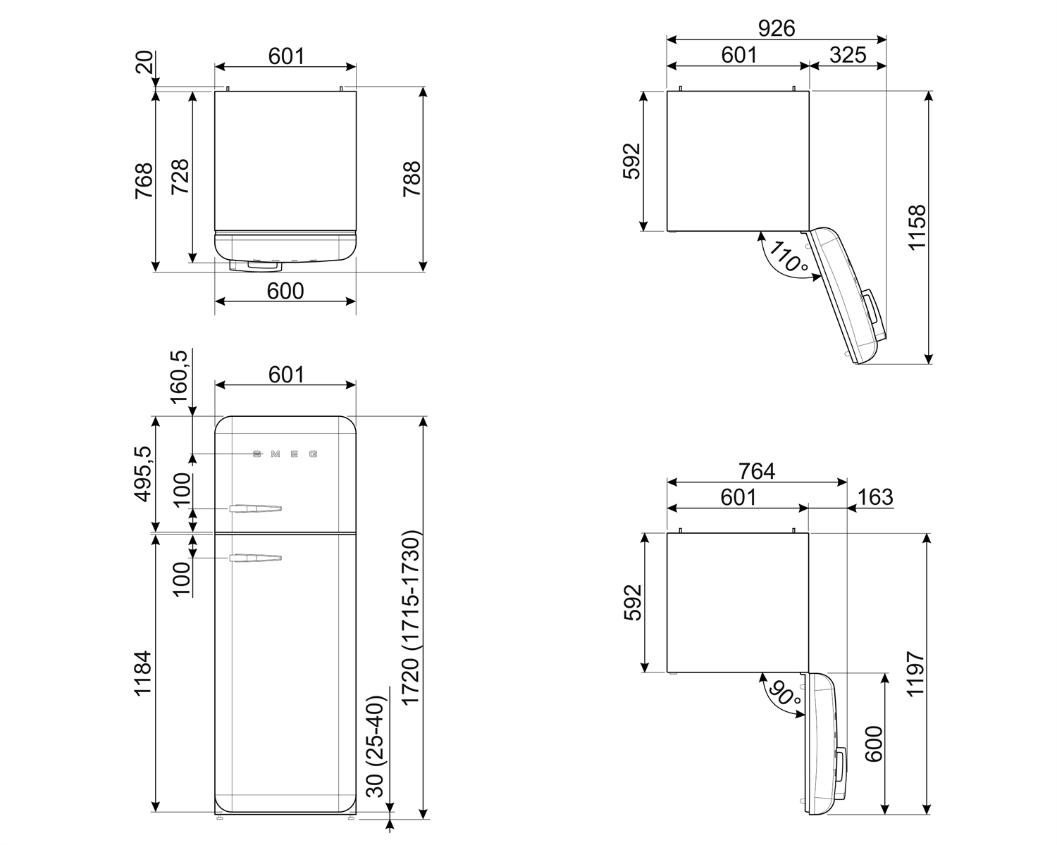Smeg FAB30ROR6