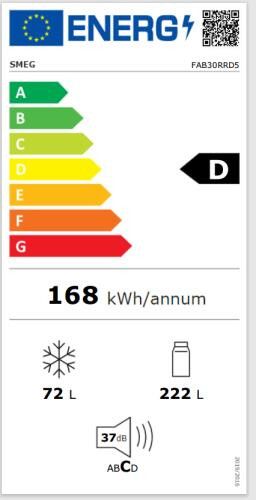 Smeg koelkast vrijstaand FAB30RRD5 afbeelding 4