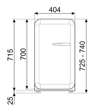 Smeg koelkast vrijstaand FAB5LOR6 afbeelding 4