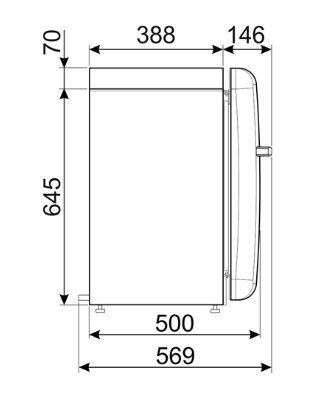 Smeg FAB5LPB6 vrijstaand koelkast afbeelding 5