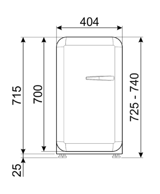 Smeg koelkast vrijstaand FAB5LPB6 afbeelding 4