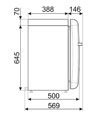 Smeg koelkast FAB5LPG6 afbeelding 3