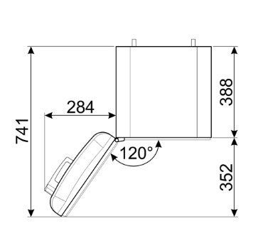 Smeg FAB5LRD6 vrijstaand koelkast afbeelding 5