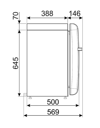 Smeg koelkast FAB5LWH6 afbeelding 3