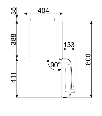 Smeg FAB5RBL6 vrijstaand koelkast afbeelding 5