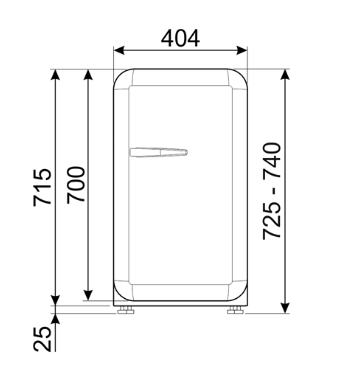 Smeg koelkast FAB5RPB6 afbeelding 3