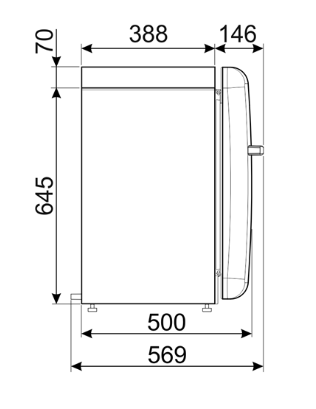 Smeg koelkast vrijstaand FAB5RPB6 afbeelding 4