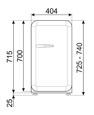 Smeg koelkast FAB5RPK6 afbeelding 3