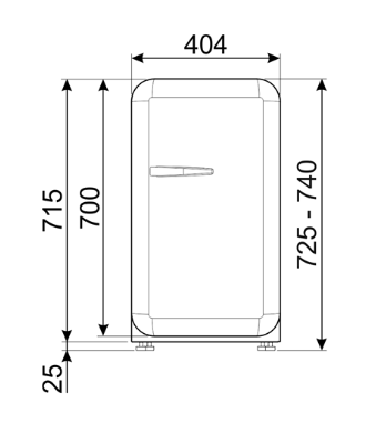 Smeg koelkast vrijstaand FAB5RRD6 afbeelding 4