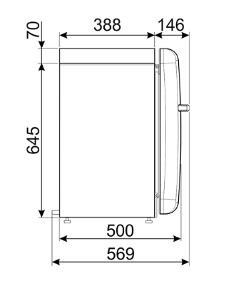 Smeg FAB5RSV6 vrijstaand koelkast afbeelding 5
