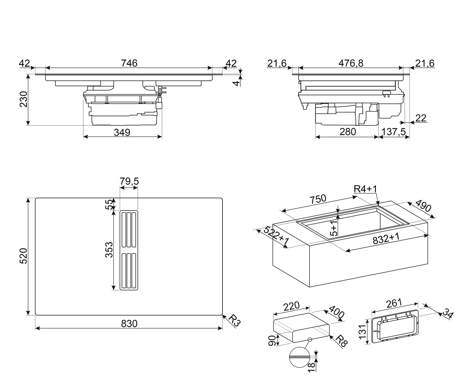 HOBD482D2 Smeg afbeelding 2