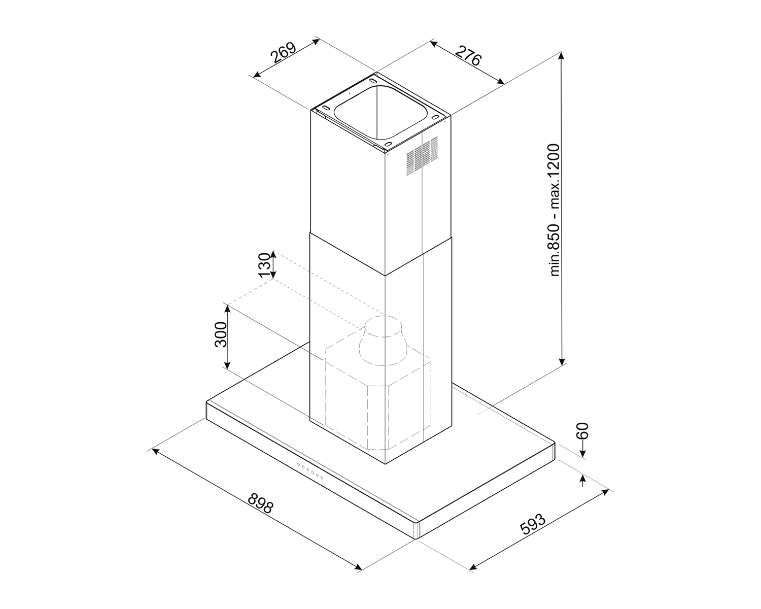 Smeg KBTI9L4VN  afzuigkap afbeelding 5